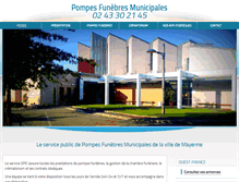 Tablet Screenshot of pompes-funebres-municipales-spic.fr